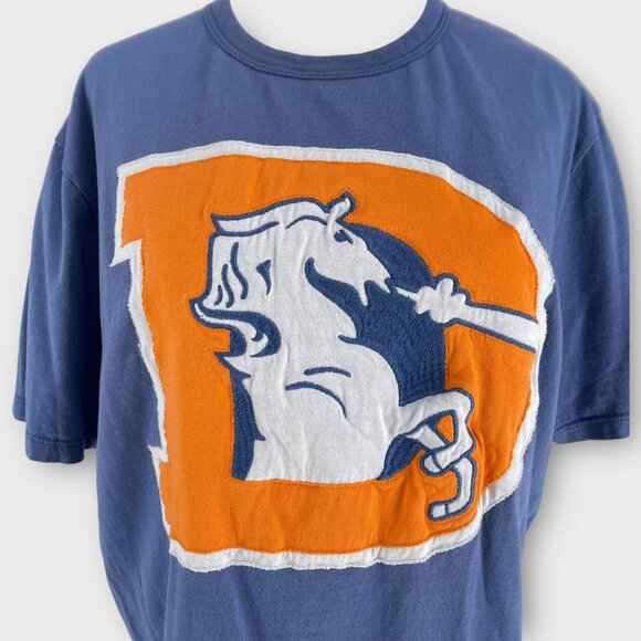 47 Denver Broncos Vintage Big Logo Classic Embroidered Short Sleeve Shirt Large - Picture 3 of 10